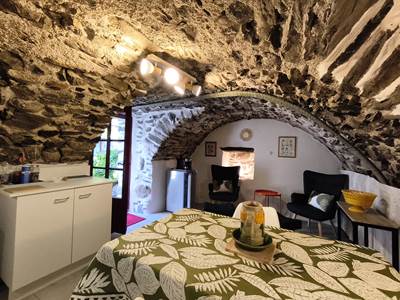Cuisine et coin détente de la chambre de la Granhota