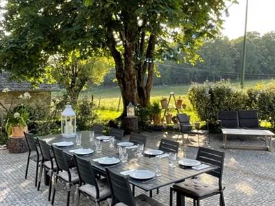 Domaine du Vidal - La table d'hotes en terrasse