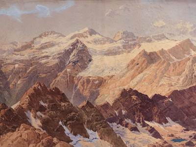 Schrader aquarelle mont perdu ©E.Bielle