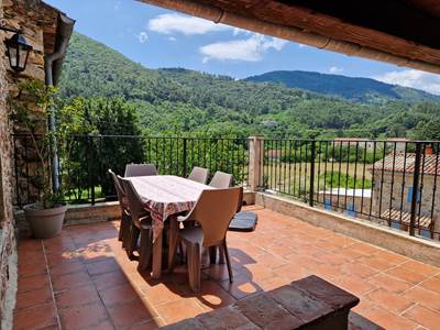 Vue sur les Cévennes...