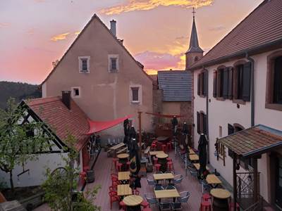 Vue sur le Biergarten