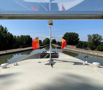 L'Olympe en approche du Pont Canal Cacor