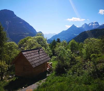 Cabanes de l'Esperluette. Cabanes Les Séolanes Vue de l'extérieur