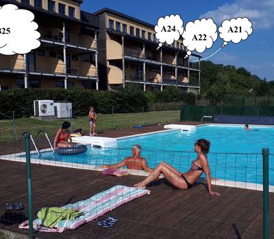 piscine privée - réservée aux Joséphines