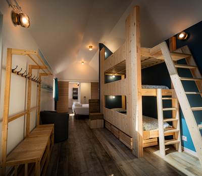 Chambre petite longère: le lit superposé