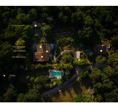Vue aérienne domaine entier descriptif