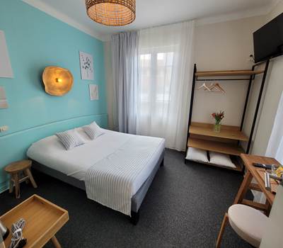 Hotel La Villa Rose Marie Chambre double bleu (2)