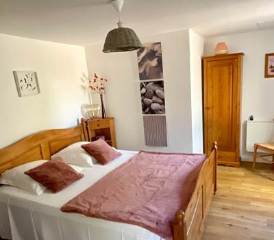 Chambre figue 1 ombre bleue du figuier gîtes et chambres d’hôtes avec piscine Ardèche
