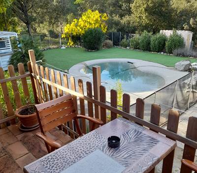 Terrasse vue lagon