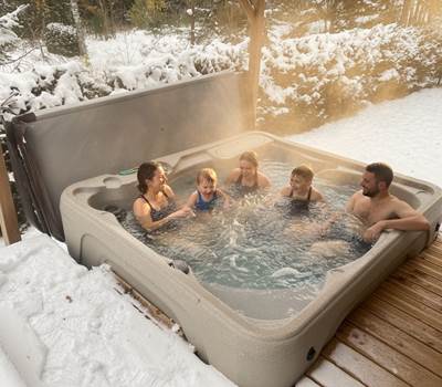 Spa privatif chauffé à 38°C