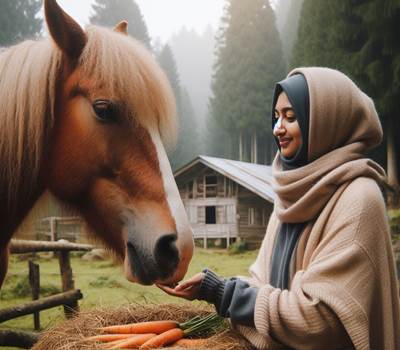 cheval heureux avec cnebe