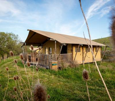 Vue d'ensemble éco-lodge sunshine