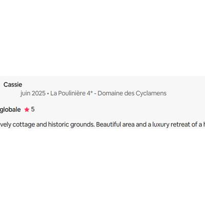 Avis La Pouliniere Domaine des Cyclamens