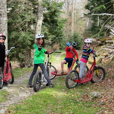 Pause à l 'entrée de la forêt des Téchous