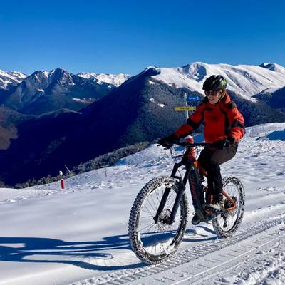 VTT Electrique sur Neige à Superbagnères