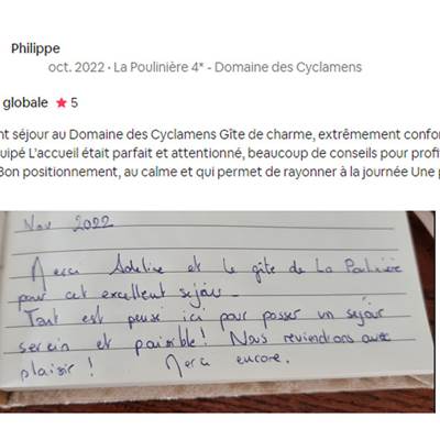 Avis Domaine des Cyclamens 2022