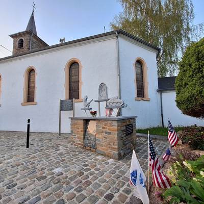 La chapelle Sainte Barbe, en face du gîte.-page