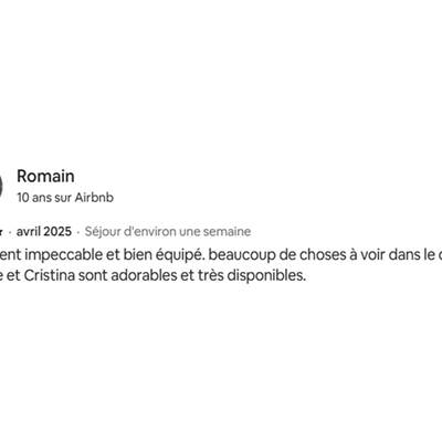 Avis airbnb avril 2025_Le Four a Pain du Domaine des Cyclamens