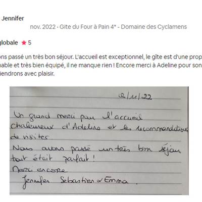 Avis Domaine des Cyclamens 2022