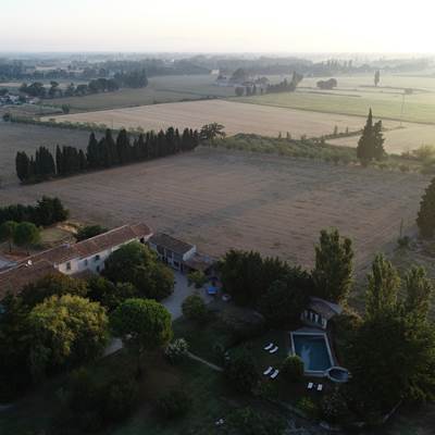 Vue aérienne - Justin de Provence à Orange-page