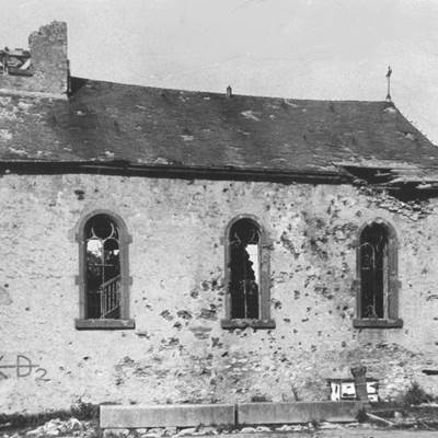 De Sainte-Barbe-kapel in januari 1945.-page