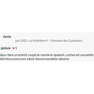 Avis La Pouliniere Domaine des Cyclamens