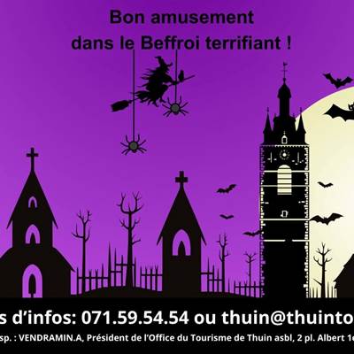 Le beffroi terrifiant durant la période d'Halloween