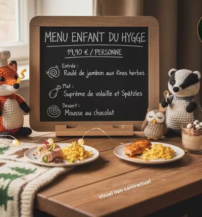 Menu Enfant du Hygge (Visuel non contractuel)
