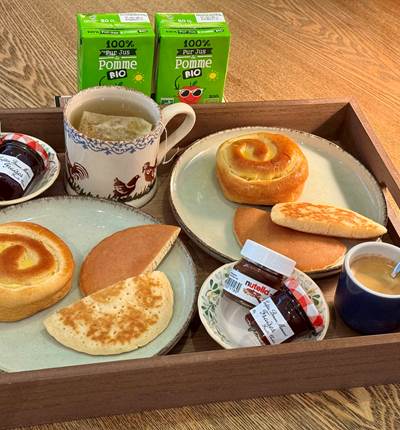 Petit-déjeuner Pour 2 personnes, photo non contractuelle