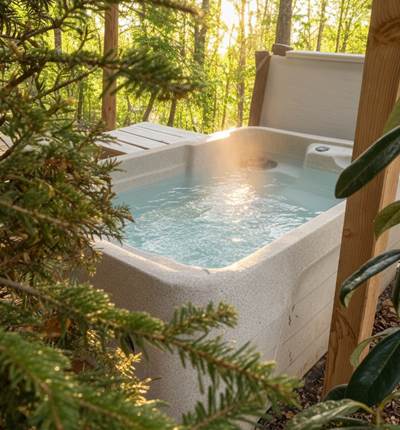 Spa privatif chauffé à 38°C