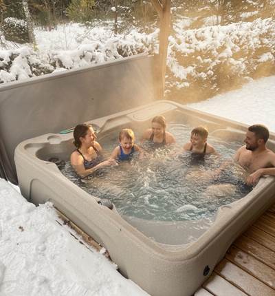 Spa privatif chauffé à 38°C