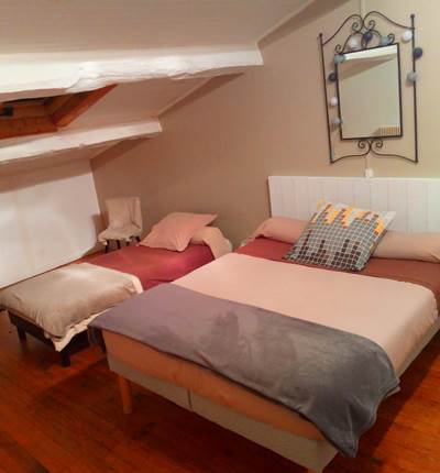 AUBERGE DE MIÉLANDRE - Chambre de Coucourdet - Lit Double et lit simple