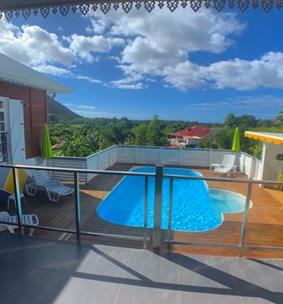 Villa Anj'any - vue de la terrasse