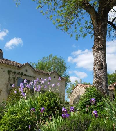 le gite, vu depuis la piscine