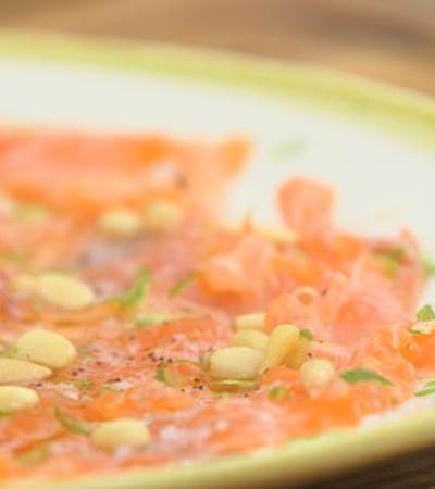 Recette de Carpaccio de truite de Gensac