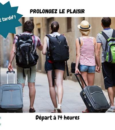 Profitez d'un matin tranquille avec l'option départ à 14 heures