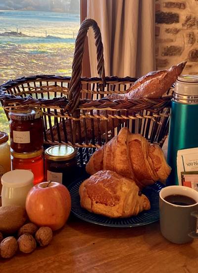 Les terres de la chouette, petit déjeuner sucré