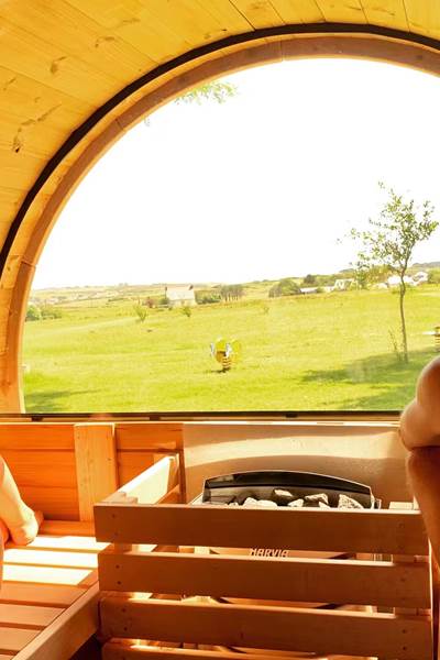 sauna ,bien être et confort aux logis de kerdrien