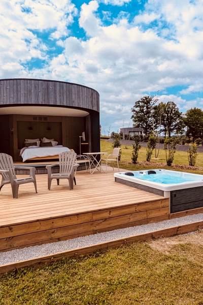 Chambre avec vue et spa