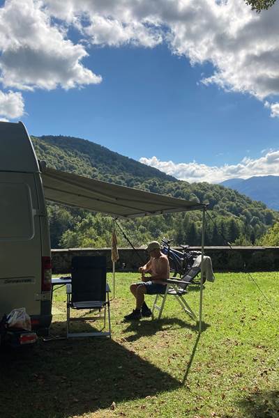 camping pyrenees vue