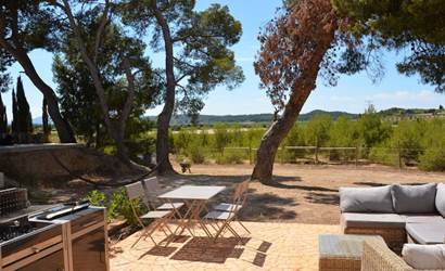 vue terrasse sur la pinède