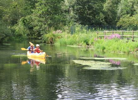 Le canal de la Somme à HAM pays Santerre Haute Somme