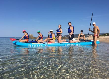 Abbartello kayak paddle Corse départ randonnée planche à pagaie