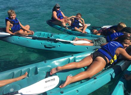 Abbartello canoe de mer kayak paddle Corse coopération