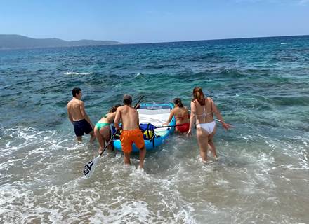 Abbartello kayak paddle Corse randonnée planche à pagaie