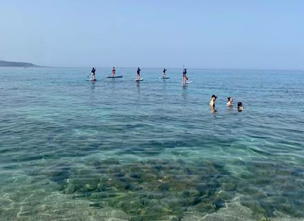 Abbartello initiation stand up paddle Corse