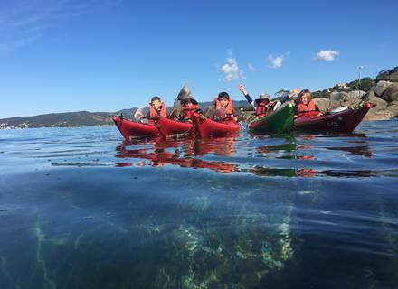 école de pagaie Abbartello kayak Corse