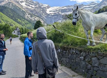Le cirque de Gavarnie et ses chevaux