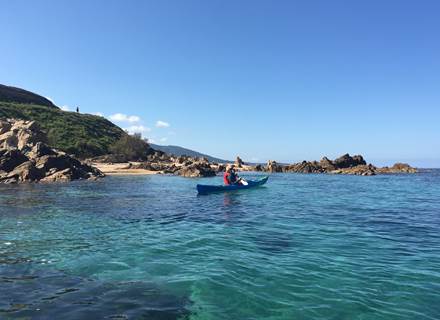 Abbartello canoe de mer kayak Corse