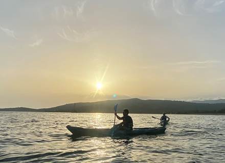 Abbartello canoe de mer kayak Corse vue Porto Pollo